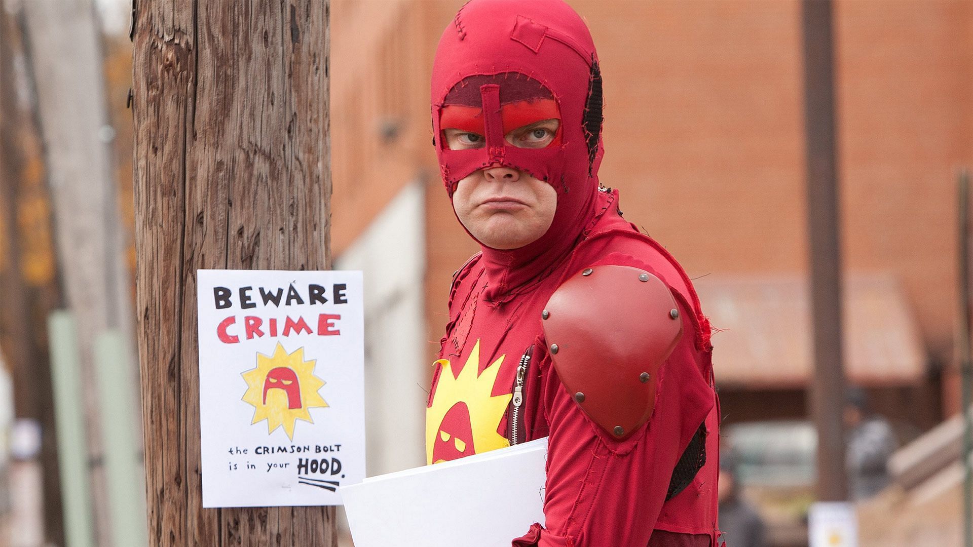 Rainn Wilson is a non-superhero in Super (Image via Amazon)